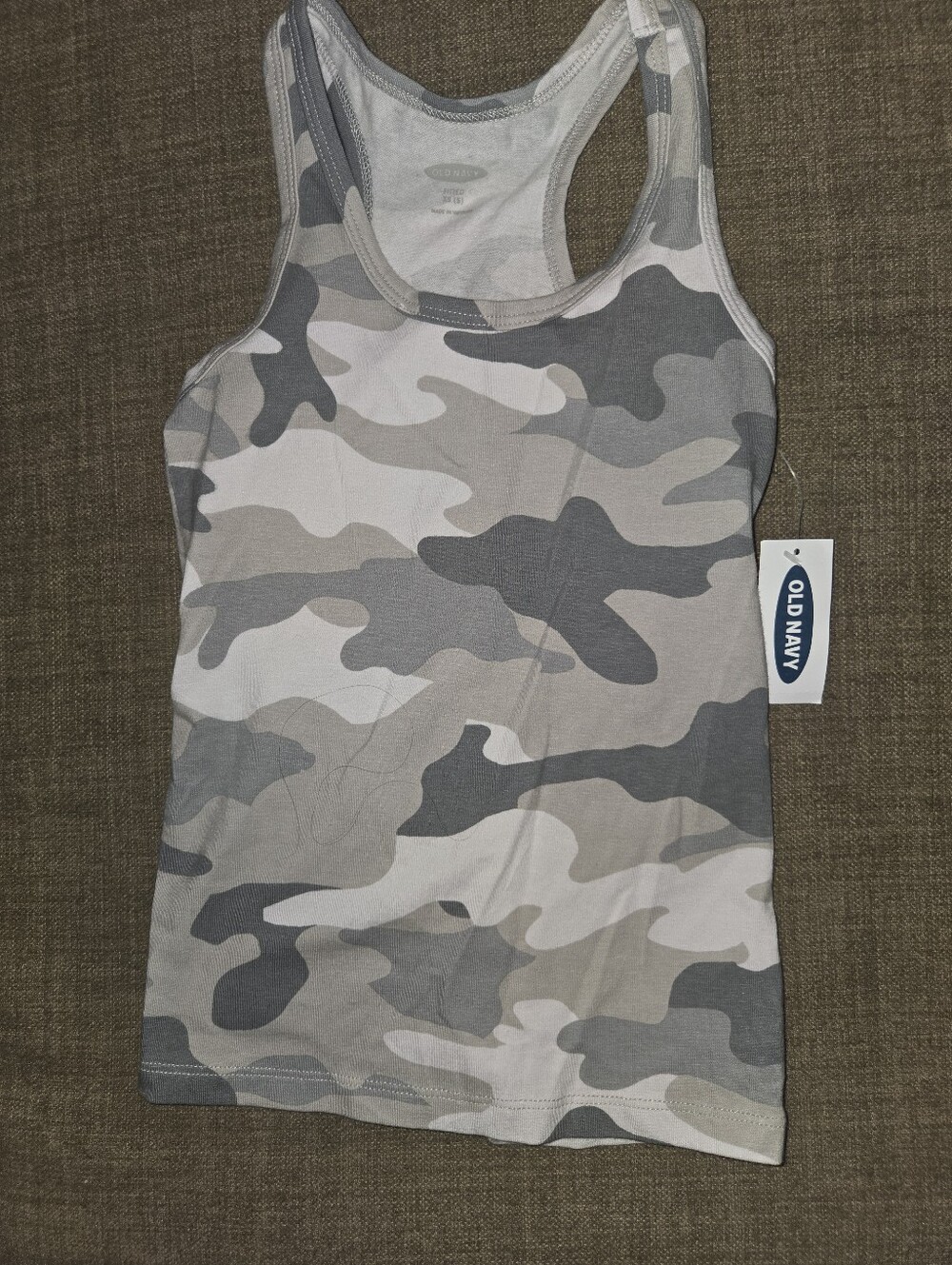 Old Navy Toddler Gray Camo Tank Top